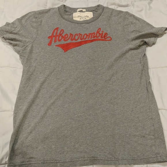 Abercrombie and Fitch Mens Muscle Tee Medium Gray - Picture 3 of 4